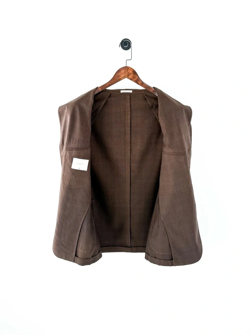 Boglioli K Jacket Brown Glen Plaid Men's Blazer Italian Wool Sport Coat Men's